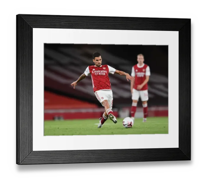 Framed Print : Dani Ceballos Star Performance: Arsenal Triumphs Over West Ham United (2020-21)
