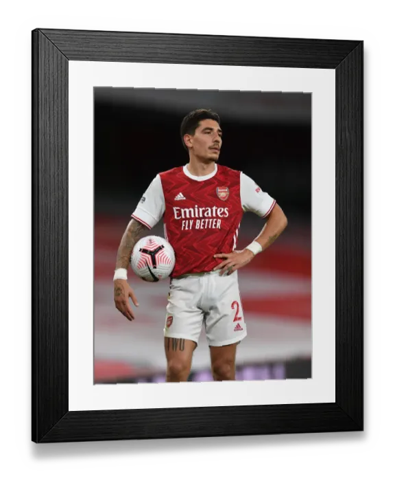 Framed Print : Bellerin in Action: Arsenal vs. West Ham United, Premier League 2020-21