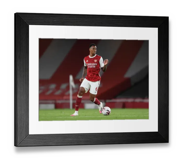 Framed Print : Gabriel Magalhaes in Action: Arsenal vs. West Ham United (2020-21) Framed Print : Gabriel Magalhaes in Action: Arsenal vs. West Ham United (2020-21)