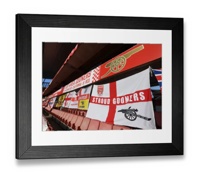 Framed Print : Arsenal vs West Ham United: Passionate Fan Display at Emirates Stadium (2020-21) Framed Print : Arsenal vs West Ham United: Passionate Fan Display at Emirates Stadium (2020-21)