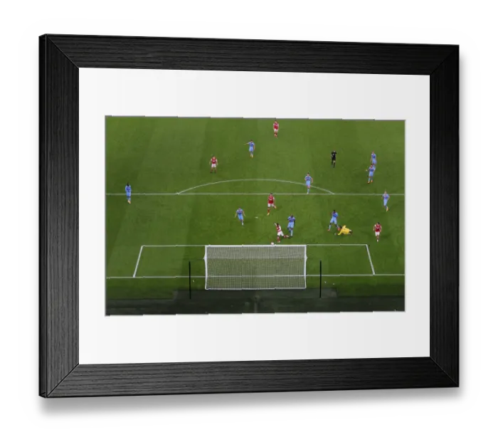Framed Print : Arsenal's Eddie Nketiah Scores Second Goal vs. West Ham United (2020-21)