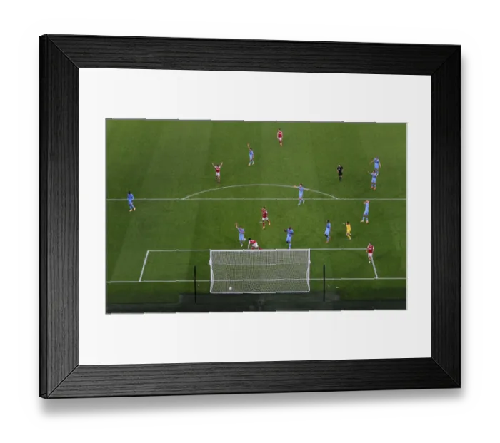 Framed Print : Arsenal's Eddie Nketiah Scores Second Goal Against West Ham United in 2020-21 Premier League