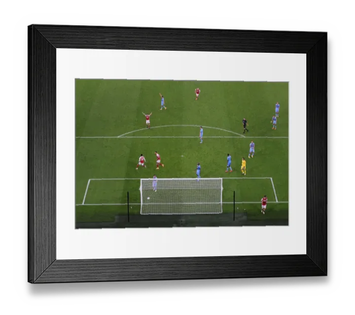 Framed Print : Eddie Nketiah Scores His Second Goal: Arsenal's Triumph Over West Ham (2020-21)