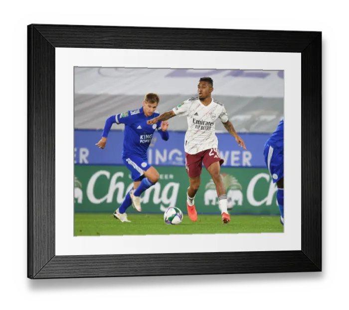 Framed Print : Reiss Nelson Breaks Past Mark Albrighton: Leicester City vs Arsenal in Carabao Cup Framed Print : Reiss Nelson Breaks Past Mark Albrighton: Leicester City vs Arsenal in Carabao Cup