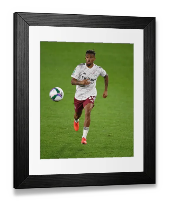 Framed Print : Young Gun Nelson Faces Leicester City in Carabao Cup Clash