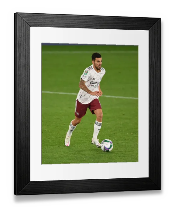 Framed Print : Arsenal's Dani Ceballos in Action against Leicester City in Carabao Cup Clash Framed Print : Arsenal's Dani Ceballos in Action against Leicester City in Carabao Cup Clash