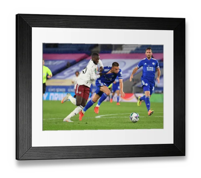 Framed Print : Pepe vs Thomas: Clash in Carabao Cup Battle between Leicester and Arsenal Framed Print : Pepe vs Thomas: Clash in Carabao Cup Battle between Leicester and Arsenal