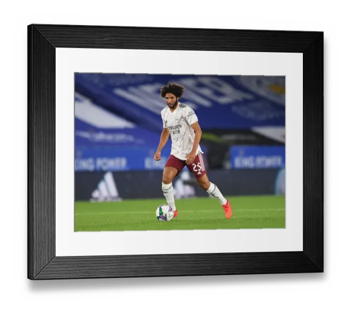 Framed Print : Arsenal's Mohamed Elneny in Action: A Battle in the Carabao Cup between Arsenal and Leicester City Framed Print : Arsenal's Mohamed Elneny in Action: A Battle in the Carabao Cup between Arsenal and Leicester City