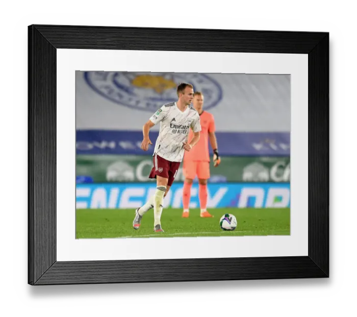 Framed Print : Arsenal's Rob Holding in Action against Leicester City in Carabao Cup Clash Framed Print : Arsenal's Rob Holding in Action against Leicester City in Carabao Cup Clash