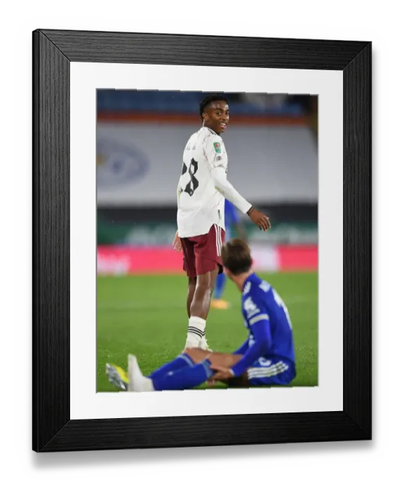 Framed Print : Joe Willock in Action: Arsenal vs. Leicester City - Carabao Cup Showdown Framed Print : Joe Willock in Action: Arsenal vs. Leicester City - Carabao Cup Showdown
