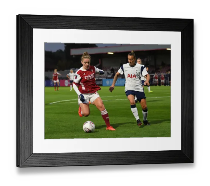 Framed Print : Arsenal Women vs. Tottenham Hotspur Women: A Tight FA Cup Battle