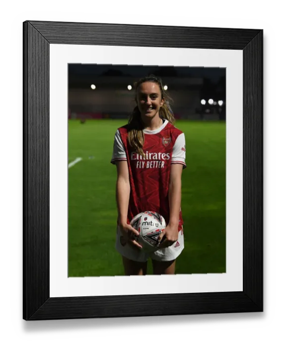 Framed Print : Arsenal's Lisa Evans Scores Hat-Trick in FA Cup Win Against Tottenham Framed Print : Arsenal's Lisa Evans Scores Hat-Trick in FA Cup Win Against Tottenham
