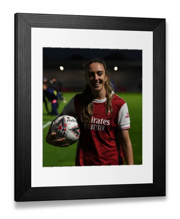 Framed Print : Arsenal's Lisa Evans Scores Hat-Trick in FA Cup Victory over Tottenham Framed Print : Arsenal's Lisa Evans Scores Hat-Trick in FA Cup Victory over Tottenham