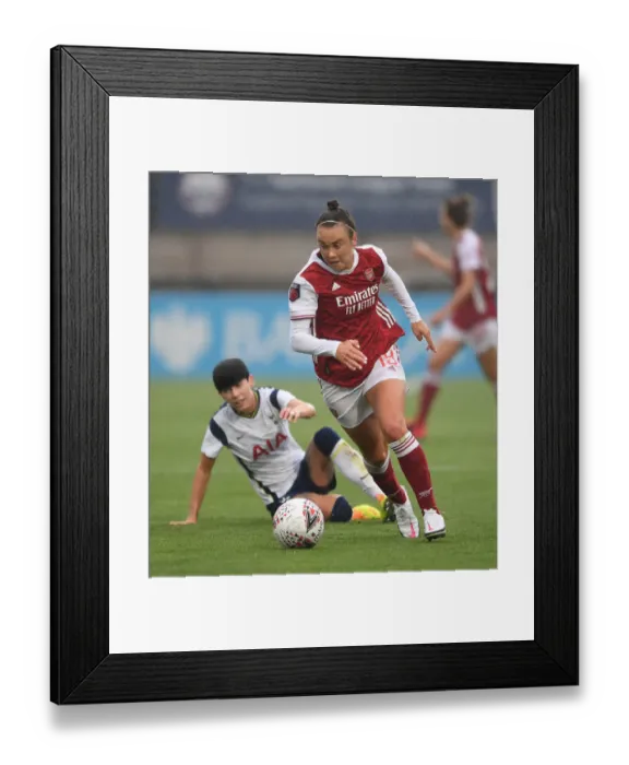 Framed Print : Arsenal Women vs. Tottenham Hotspur Women: FA Cup Clash at Meadow Park