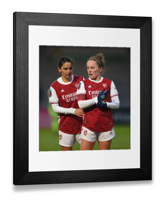 Framed Print : FA Cup Showdown: Arsenal Women vs. Tottenham Hotspur Women - A Battle of Stars van de Donk and Little Framed Print : FA Cup Showdown: Arsenal Women vs. Tottenham Hotspur Women - A Battle of Stars van de Donk and Little