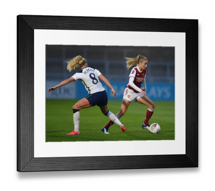 Framed Print : Arsenal Women vs. Tottenham Hotspur Women: FA Cup Clash at Meadow Park