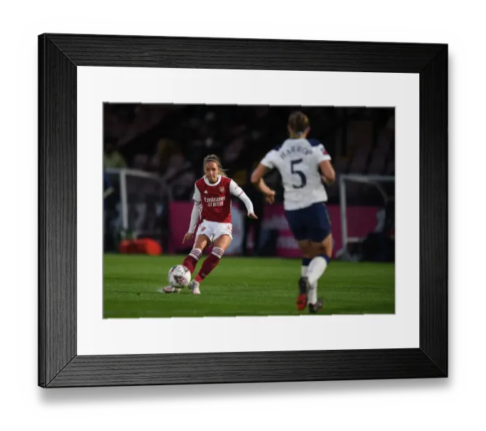 Framed Print : Arsenal Women's FA Cup: Jordan Nobbs Scores Opening Goal Against Tottenham Hotspur
