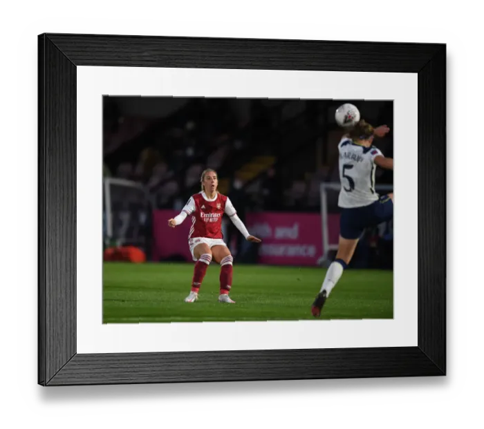 Framed Print : Arsenal Women's FA Cup: Jordan Nobbs Scores Opening Goal Against Tottenham Hotspur