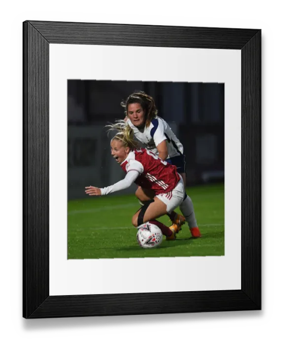 Framed Print : Arsenal Women vs. Tottenham Hotspur Women: FA Cup Clash at Meadow Park