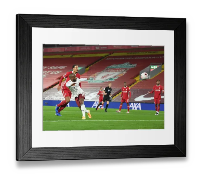 Framed Print : Alexis Lacazette Scores the Winning Goal: Liverpool vs. Arsenal, 2020-21 Premier League (Behind Closed Doors) Framed Print : Alexis Lacazette Scores the Winning Goal: Liverpool vs. Arsenal, 2020-21 Premier League (Behind Closed Doors)