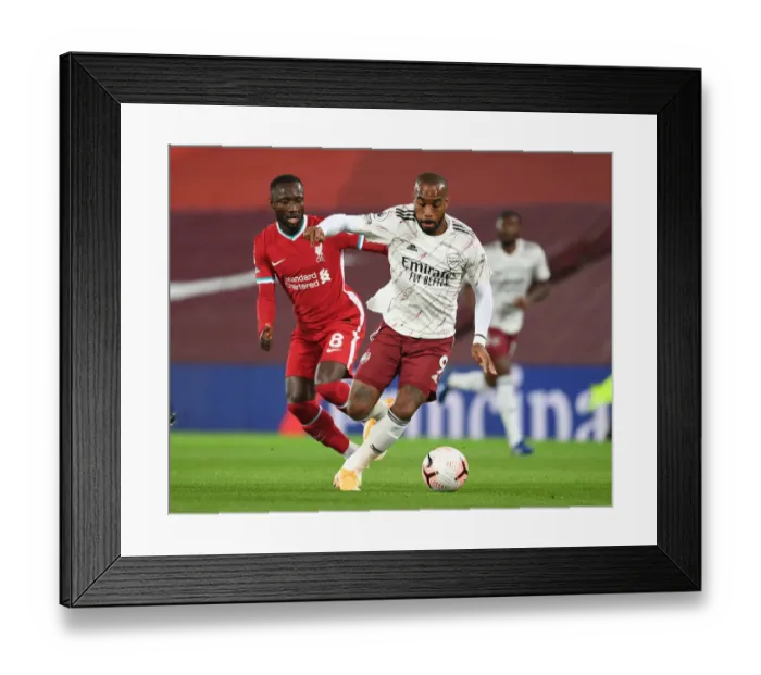 Framed Print : Lacazette at Anfield: Liverpool vs. Arsenal, 2020-21 Premier League Framed Print : Lacazette at Anfield: Liverpool vs. Arsenal, 2020-21 Premier League