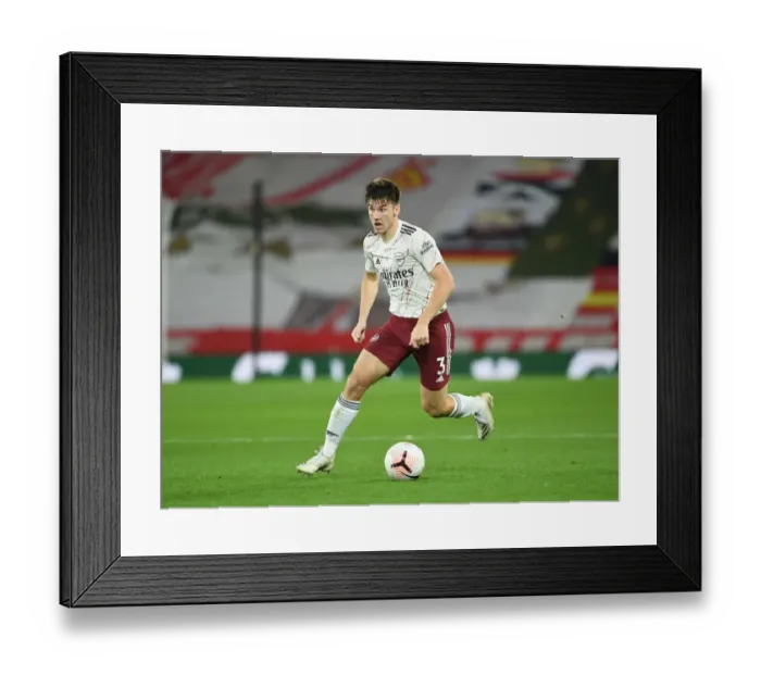 Framed Print : Arsenal's Kieran Tierney Goes Head-to-Head with Liverpool at Anfield in 2020-21 Premier League Framed Print : Arsenal's Kieran Tierney Goes Head-to-Head with Liverpool at Anfield in 2020-21 Premier League