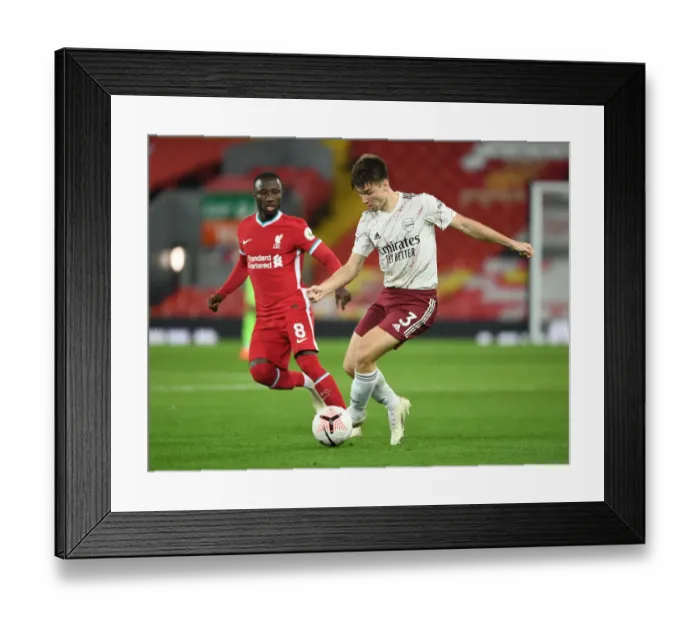 Framed Print : Clash of Titans: Kieran Tierney vs. Naby Keita - Liverpool vs. Arsenal, 2020-21 Premier League Framed Print : Clash of Titans: Kieran Tierney vs. Naby Keita - Liverpool vs. Arsenal, 2020-21 Premier League