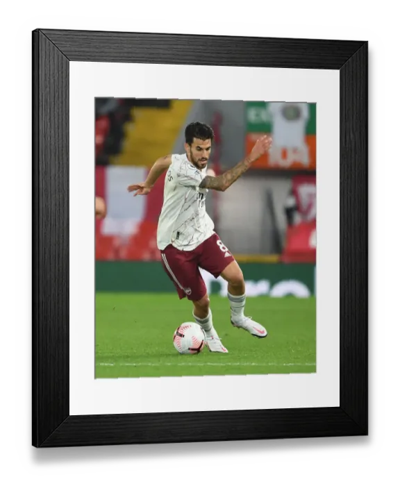Framed Print : A Battle in the Empty Stands: Dani Ceballos Faces Liverpool in the 2020-21 Premier League Framed Print : A Battle in the Empty Stands: Dani Ceballos Faces Liverpool in the 2020-21 Premier League