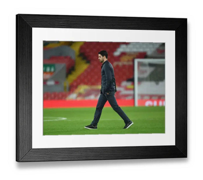 Framed Print : Mikel Arteta's Post-Match Reaction: Liverpool vs. Arsenal, 2020-21 Premier League Framed Print : Mikel Arteta's Post-Match Reaction: Liverpool vs. Arsenal, 2020-21 Premier League