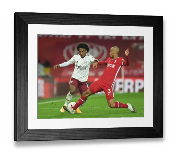 Framed Print : Willian vs Fabinho: Battle at Anfield - Liverpool vs Arsenal, 2020-21 Premier League Framed Print : Willian vs Fabinho: Battle at Anfield - Liverpool vs Arsenal, 2020-21 Premier League