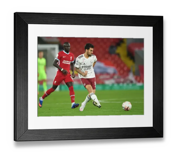 Framed Print : Arsenal's Dani Ceballos at Anfield: Liverpool vs Arsenal, 2020-21 Premier League Framed Print : Arsenal's Dani Ceballos at Anfield: Liverpool vs Arsenal, 2020-21 Premier League