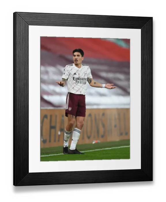 Framed Print : Arsenal's Bellerin Faces Empty Anfield: 2020-21 Premier League Clash Amidst COVID-19 Restrictions Framed Print : Arsenal's Bellerin Faces Empty Anfield: 2020-21 Premier League Clash Amidst COVID-19 Restrictions