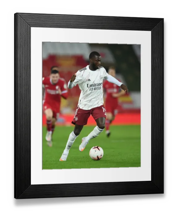 Framed Print : Pepe at Anfield: Liverpool vs. Arsenal, 2020-21 Premier League Framed Print : Pepe at Anfield: Liverpool vs. Arsenal, 2020-21 Premier League