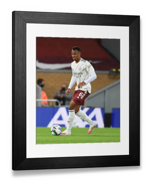 Framed Print : Gabriel of Arsenal at Empty Anfield: Carabao Cup Clash vs. Liverpool, 2020 Framed Print : Gabriel of Arsenal at Empty Anfield: Carabao Cup Clash vs. Liverpool, 2020