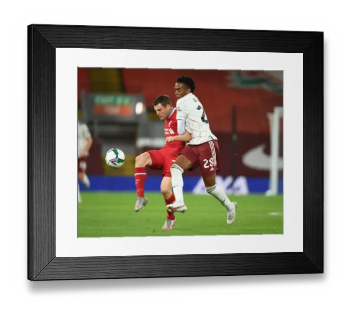 Framed Print : Carabao Cup Showdown: Empty Anfield - Liverpool vs. Arsenal