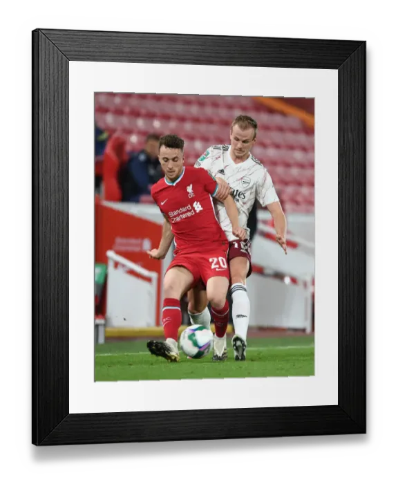 Framed Print : Liverpool vs Arsenal: Carabao Cup Clash Amid Empty Stands Amidst Pandemic