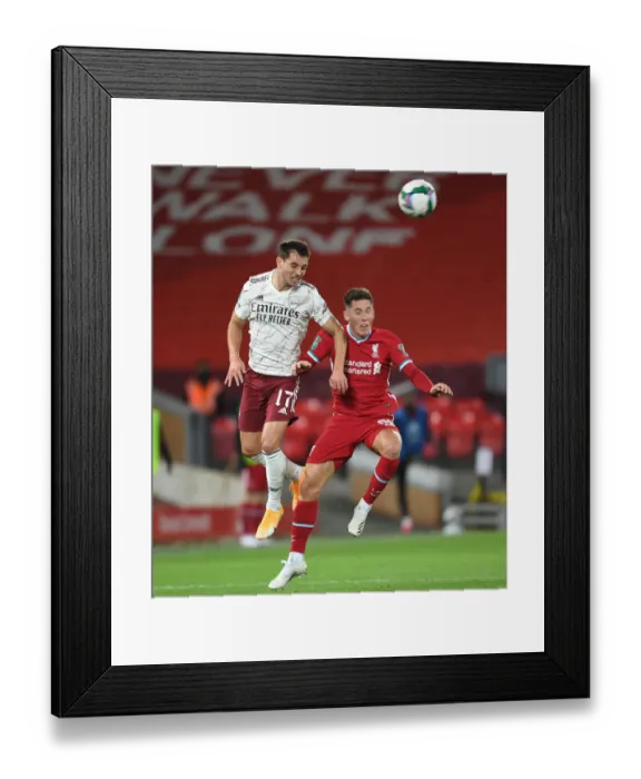 Framed Print : Carabao Cup: Empty Anfield - Liverpool vs Arsenal Amidst the Pandemic