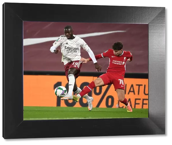 Pepe Breaks Through: Empty Anfield Rivalry - Arsenal vs. Liverpool, Carabao Cup Showdown, 2020-21