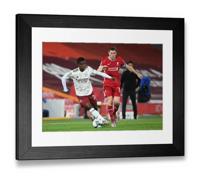 Framed Print : Nketiah Scores Dramatic Empty Netter: Arsenal Stuns Liverpool in Carabao Cup Framed Print : Nketiah Scores Dramatic Empty Netter: Arsenal Stuns Liverpool in Carabao Cup