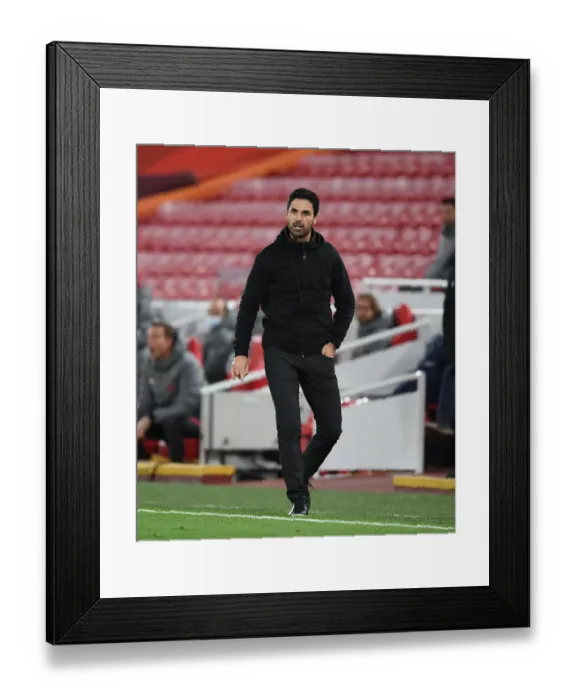 Framed Print : Arsenal's Arteta Faces Empty Anfield in Carabao Cup Showdown Against Liverpool, 2020 Framed Print : Arsenal's Arteta Faces Empty Anfield in Carabao Cup Showdown Against Liverpool, 2020