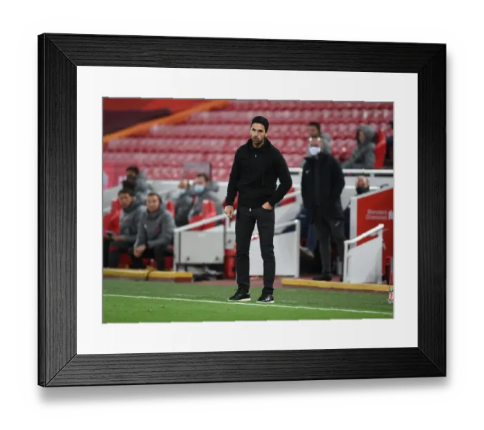 Framed Print : Arsenal's Mikel Arteta at Empty Anfield: Carabao Cup Clash vs. Liverpool, 2020 Framed Print : Arsenal's Mikel Arteta at Empty Anfield: Carabao Cup Clash vs. Liverpool, 2020