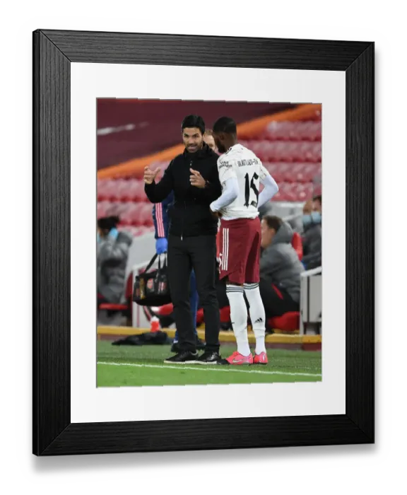 Framed Print : Arsenal Manager Mikel Arteta at Anfield: Carabao Cup Match Against Liverpool, 2020-21 Framed Print : Arsenal Manager Mikel Arteta at Anfield: Carabao Cup Match Against Liverpool, 2020-21