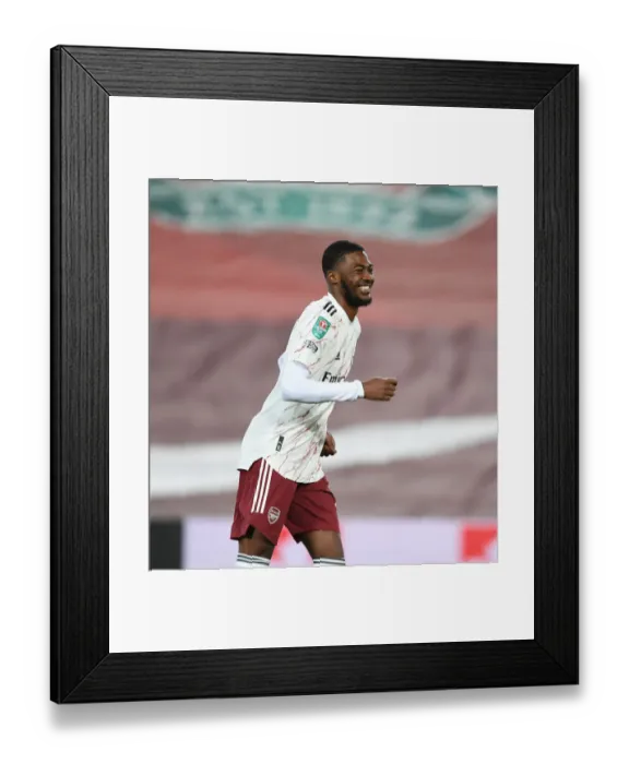 Framed Print : Maitland-Niles Scores the Winner: Liverpool vs Arsenal in Carabao Cup Framed Print : Maitland-Niles Scores the Winner: Liverpool vs Arsenal in Carabao Cup