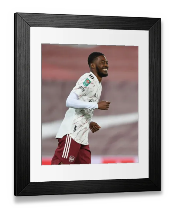 Framed Print : Maitland-Niles Stuns Liverpool: Arsenal Wins Carabao Cup Shootout at Anfield Framed Print : Maitland-Niles Stuns Liverpool: Arsenal Wins Carabao Cup Shootout at Anfield
