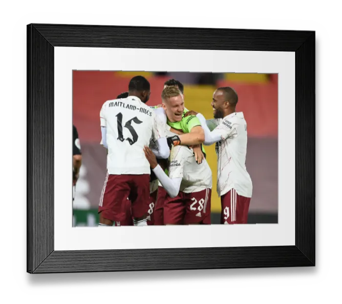 Framed Print : Arsenal's Historic Carabao Cup Upset at Empty Anfield Framed Print : Arsenal's Historic Carabao Cup Upset at Empty Anfield