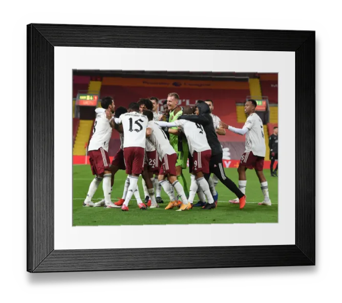 Framed Print : Arsenal's Surprising Carabao Cup Triumph at Empty Anfield: Overcoming Liverpool Amidst the Pandemic