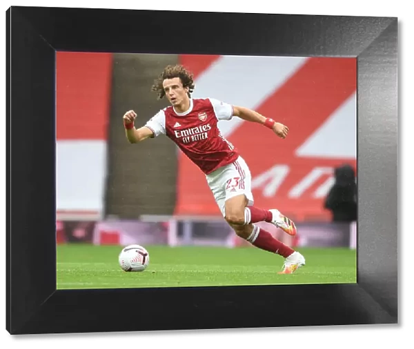 Arsenal's David Luiz in Action at Empty Emirates: Arsenal vs Sheffield United, Premier League 2020-21