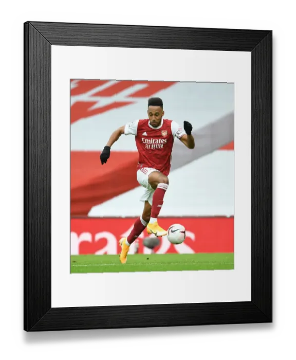 Framed Print : Arsenal's Aubameyang Scores in Empty Emirates: Arsenal vs. Sheffield United (2020-21) Framed Print : Arsenal's Aubameyang Scores in Empty Emirates: Arsenal vs. Sheffield United (2020-21)