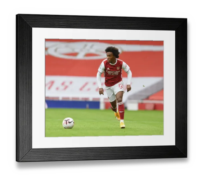 Framed Print : Willian's Shining Moment: Arsenal Star Performs at Empty Emirates Against Sheffield United, Premier League 2020-21 Framed Print : Willian's Shining Moment: Arsenal Star Performs at Empty Emirates Against Sheffield United, Premier League 2020-21