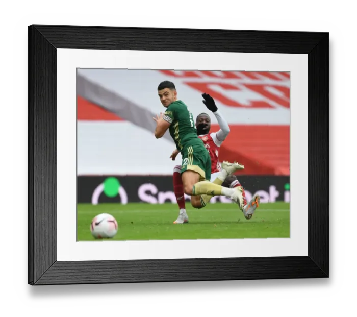 Framed Print : Pepe Scores in Empty Emirates: Arsenal's Second Goal vs. Sheffield United, October 2020 Framed Print : Pepe Scores in Empty Emirates: Arsenal's Second Goal vs. Sheffield United, October 2020